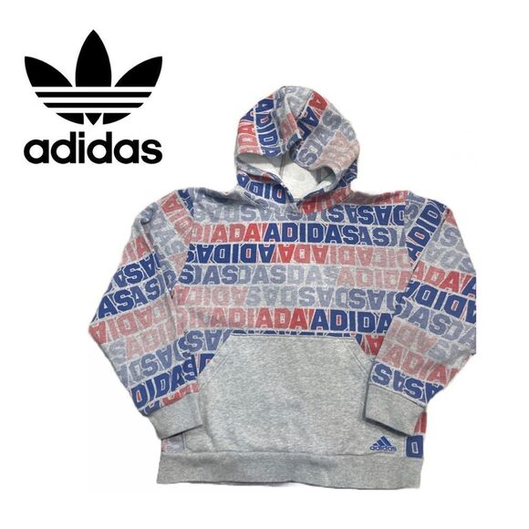 Adidas Boys‎ Logo Hoodie - Size XL (18/20) - Picture 1 of 1